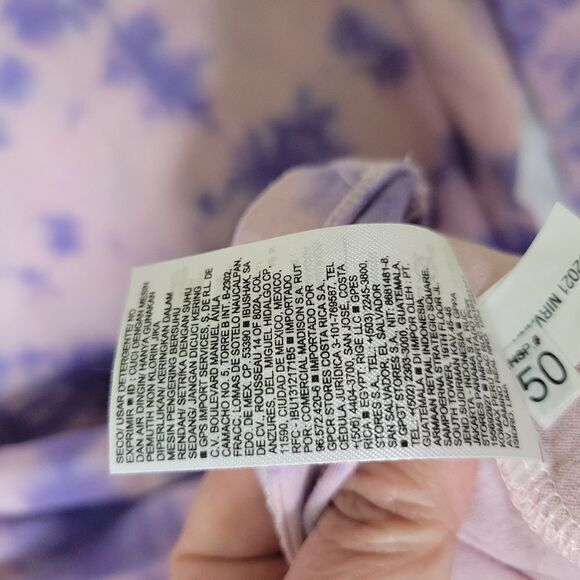 NEW XL UNISEX NIRVANA LONG SLEEVE PINK PURPLE TIE DYE TSHIRT MENS WOMENS NWT - Picture 9 of 9